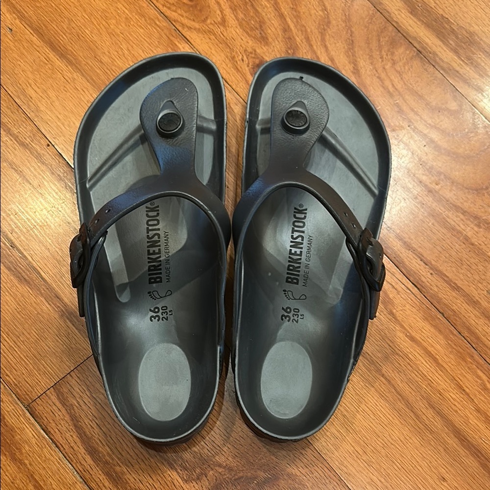 Birkenstock Dark Gray Thong Sandals